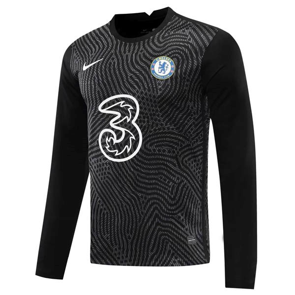 Camiseta Chelsea Manga Larga Portero 2020-2021 Negro